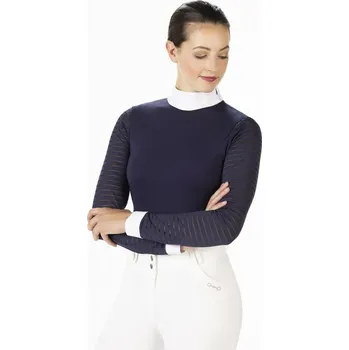 Závodní tričko HKM - Monako s dlouhým rukávem Tmavě modrá M