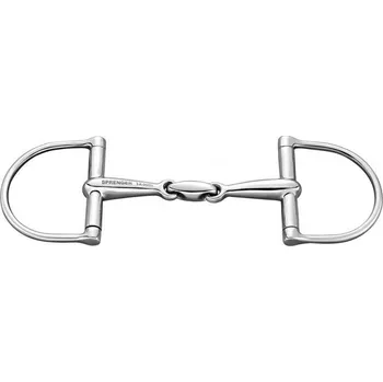 Udidlo pro koně Udidlo déčko SPRENGER D-Ring 2x lomené 16 mm 12,5 cm