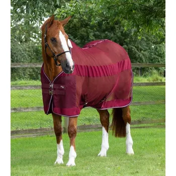 Deka pro koně Letní síťová deka Premier Equine Arisca Vínová 6,6" (150cm)