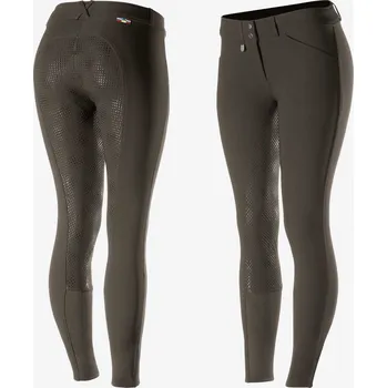 Vybavení pro jezdce Dámské jezdecké rajtky Horze Grand Prix tmavě hnědá 34