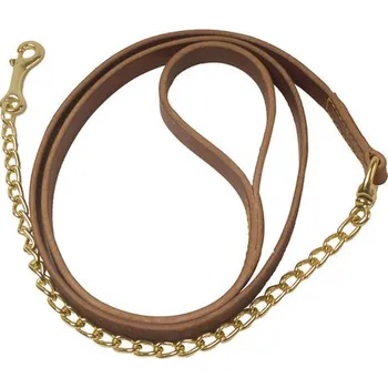 Kožené vodítko s řetízkem Lakota Černá