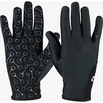 Jezdecké rukavice Dětské jezdecké rukavice Horze Navy 4