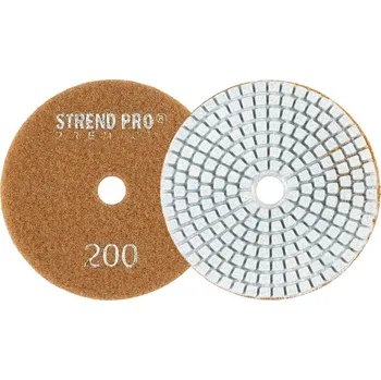 Příslušenství k brusce Diamantový kotouč leštící Strend Pro Premium, suchý zip, P200