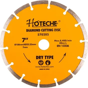 Řezný kotouč Diamantový řezný kotouč 180 mm, segmentový - HT570205