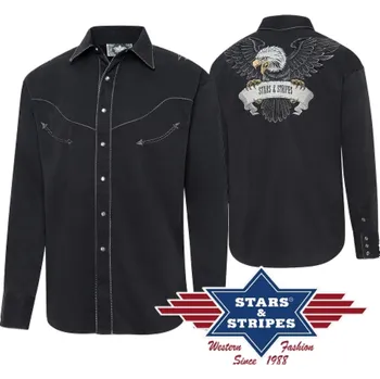 Pánská westernová košile BLACK EAGLE XXXL