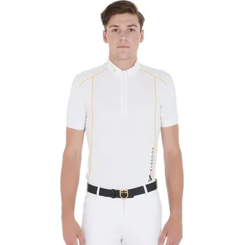 Pánské závodní tričko Equestro Bílá XL