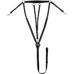 Kožený poprsník SUPREME Černá COB