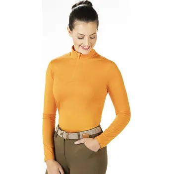 Vybavení pro jezdce Dámské jezdecké funkční tričko HKM Summer Milano Oranžová XXS