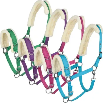 Vybavení pro koně Lonžovací obnosek-ohlávka Horze Růžová FULL