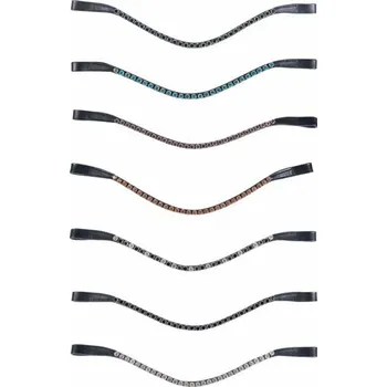 Jezdectví Čelenka HKM Precious Světle modrá FULL