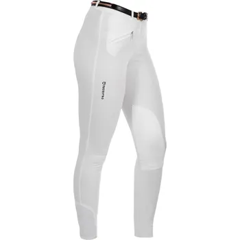Jezdecké kalhoty Dámské jezdecké rajtky EQUESTRO Selene Bílá 40