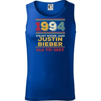 1994 stejný ročník jako Justin Bieber - Tílko pánské Core - S ( Královská modrá )