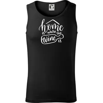 Pánské termoprádlo Home is where wine is - Tílko pánské Core - M ( Černá )