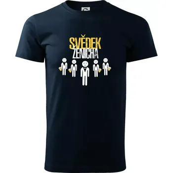 Pánské tričko Drink team - Svěděk ženicha - Triko extra velké (5-8XL) - 5XL ( Námořní modrá (velmi tmavá - téměř černá) )