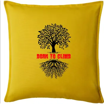 Polštář Born to climb - Polštář 50x50 - 50x50 - Pouze potah ( Žlutá )