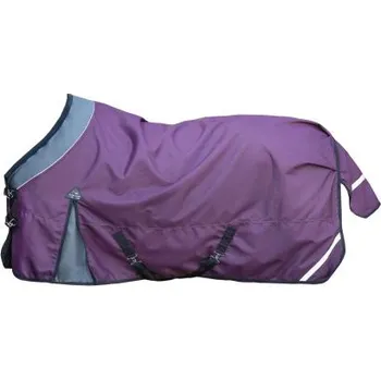 Sport Nepromokavá výběhová deka HKM Liberty 1200D vínová/šedá 115