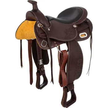 Jezdecké sedlo Westernové sedlo Denver SNAKE STAMP 2817 15,5"