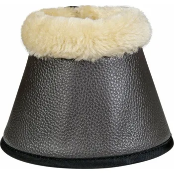 Ochrana nohy a ocasu Zvony pro koně HKM Comfort Premium Fur šedá FULL