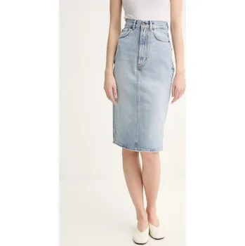 Dámská sukně Džínová sukně Fiorucci Faded Heart Pocket Denim Midi Skirt W02SPDSK295DN01DN01 modrá 50J, vel. 27
