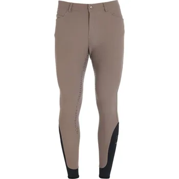 Jezdecké kalhoty Pánské jezdecké rajtky EQUESTRO Aria Oříšková 44