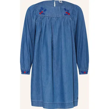 Dámské šaty Petit Bateau Dívčí Džínové Šaty, modrá, 95