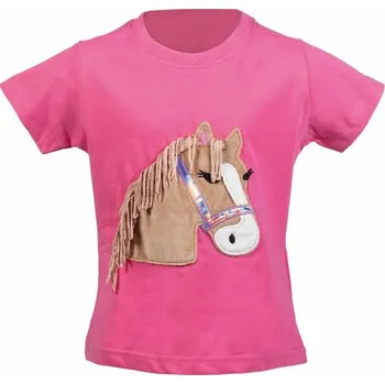 Vybavení pro jezdce Dětské tričko HKM Lola Fluffy Růžová 122/128