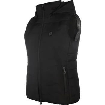 Jezdecké oblečení Dámská vyhřívaná vesta HKM High Temperature Černá XS