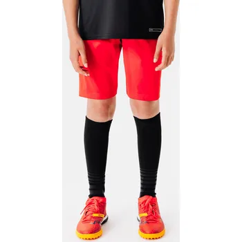 Chlapecké kraťasy KIPSTA Dětské kraťasy Essential Club 8 LET ČERVENÁ