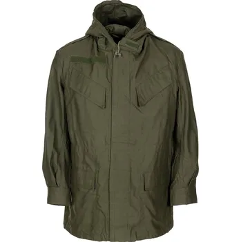 Pánská větrovka ARMÁDNÍ ORIGINÁL BELGIE Polní bunda s kapucí M64 zelená Belgie original Velikost: 4A (s bobřím ocasem)