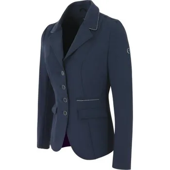 Jezdecké sako Dívčí jezdecké sako EQUITHME Aachen Tmavě modrá 14 let