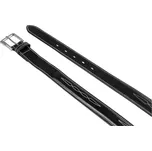 Kožený opasek Equestro DOUBLE STITCHING tmavě hnědá 90 cm (4'6")