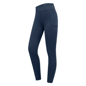 Jezdecké kalhoty Waldhausen Dámské jezdecké legíny ELT Ella Glam, denim modré Barva: Modrá, Velikost: 34