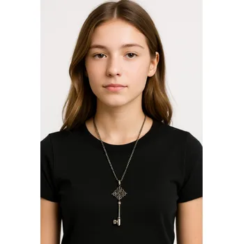 Náhrdelník BAZAR-Náhrdelník s přívěškem klíč