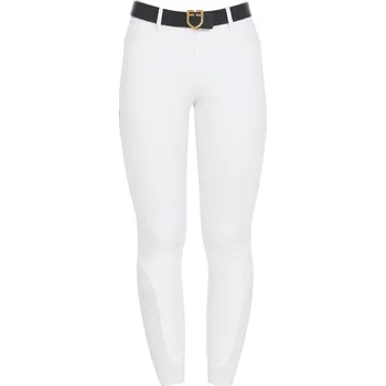 Jezdecké kalhoty Dámské jezdecké rajtky EQUESTRO Aria bílá 38