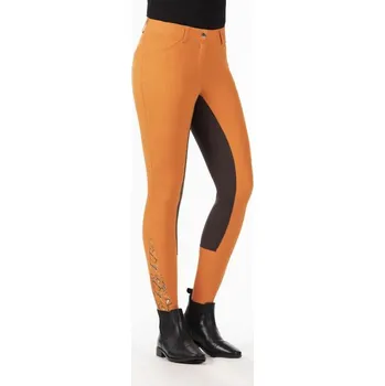 Jezdecké kalhoty Dámské rajtky HKM Allure Alos sed Růžová 36