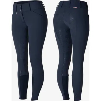 Jezdecké kalhoty Dámské jezdecké rajtky HORZE Grand Prix thermo Softshell Silicone FS Černá 36