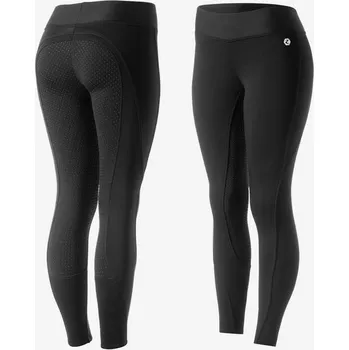 Jezdecké kalhoty Zimní jezdecké leginy Horze Active Černá 38