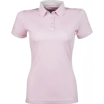 Vybavení pro jezdce Dámské jezdecké polo triko HKM Classico - VÝPRODEJ Sv. růžová XS
