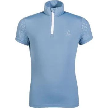 Jezdecké oblečení Dětské funkční tričko HKM Aymee Modrá 122/128