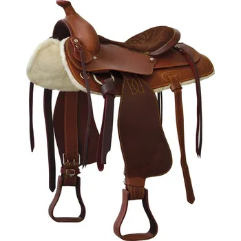 Jezdecké sedlo Westernové sedlo LAKOTA Prime Suede Černá 17"