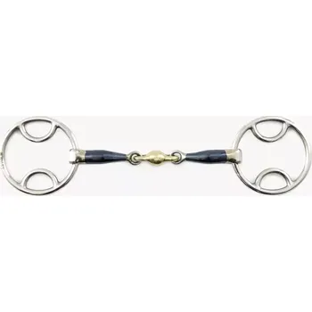 Udidlo pro koně Udidlo stihlo vícetypové 2x lomené Premier Equine Blue Sweet 5,5"