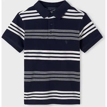 Mayoral Chlapecká polokošile, polotriko 6153 barva: tmavě modrá, Rozměr: 140 (10 let)