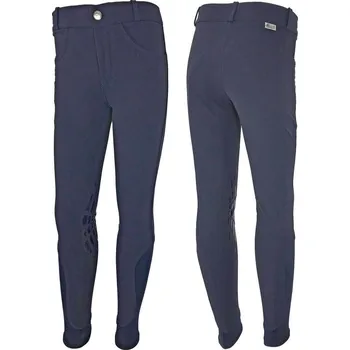 Jezdecké kalhoty Dětské rajtky EQUESTRO Junior námořnicky modrá 12 let