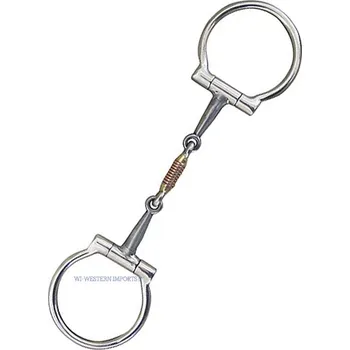 Udidlo pro koně Westernové udidlo D 2x lomené WESTERN IMPORTS 5,5"