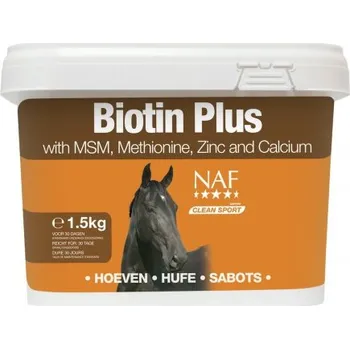 Krmivo pro koně NAF Biotin Plus pro zdravá kopyta 1,5 kg