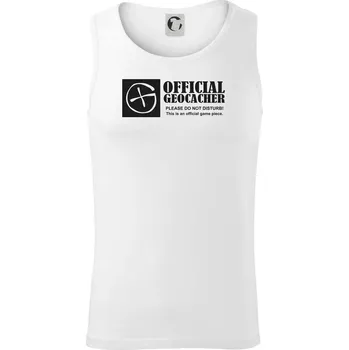 Official geocacher - Tílko pánské Core - L ( Bílá )