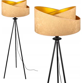 Stojací lampa Stojací lampa trojnožka s textilním stínidlem LOFT LED