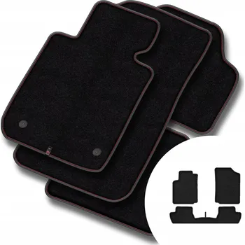 autokoberec Velurové autokoberce Motos 3 ks