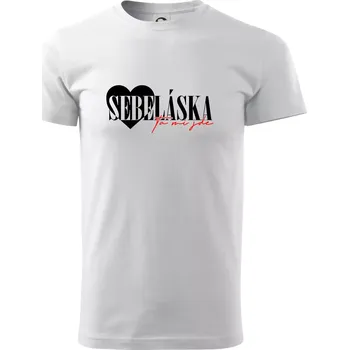Pánské tričko Sebeláska ta mi jde - Triko extra velké (5-8XL) - 7XL ( Bílá )