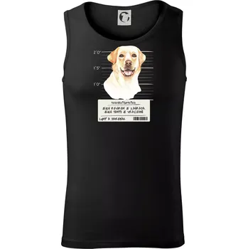 Pánské termoprádlo Lump a darebák labrador - Tílko pánské Core - XL ( Černá )